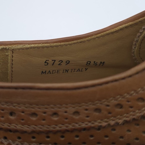 MERCANTI FIORENTINI‎ Men\'s Shoes 8.5M LEATHER Oxford Lace Up ITALY??MADE 5729 main image 7